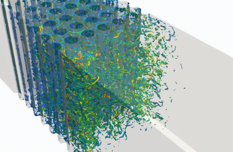 Turbulent flow coupling for flow-induced vibrations
